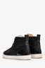 Christian Louboutin Black Patent/Suede/Leather Louis High Top Sneakers Size 42 Mens