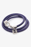 Loewe Purple Leather Multi Wrap Bracelet