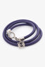 Loewe Purple Leather Multi Wrap Bracelet