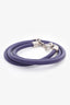 Loewe Purple Leather Multi Wrap Bracelet