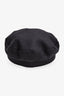 Roger Vivier Black Wool Crystal Buckle Hat Size M
