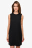 Victoria Victoria Beckham Black Sleeveless Crystal Trimmed Shift Dress Size 4