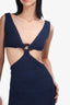Cult Gaia Blue Knit Cut-Out Dress Size XS