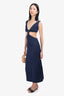 Cult Gaia Blue Knit Cut-Out Dress Size XS