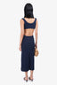 Cult Gaia Blue Knit Cut-Out Dress Size XS