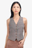 Ralph Lauren Grey Plaid Jacket and Vest Set Size 2P/0
