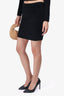 Alexander Wang Black Velour Skirt Size XS