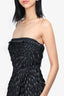 David Dixon Black Mini Feather Dress Size S