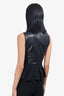J Mendel Black Leather Top Size 2