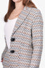 Smythe Cream/Brown Woven Blazer and Short Set Size 2