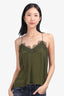 Cami NYC Green Silk Lace Top Size XS