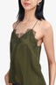 Cami NYC Green Silk Lace Top Size XS