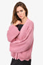 Stella McCartney Pink Wool Blend Cardigan Size 38