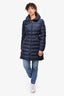 Moncler Navy Flammette Giubotto Down Puff Coat Size 0