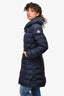 Moncler Navy Flammette Giubotto Down Puff Coat Size 0