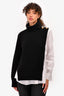 Sacai White/Black Sweater/Shirt Top Size 2