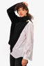 Sacai White/Black Sweater/Shirt Top Size 2