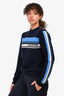 Louis Vuitton Blue Cashmere Logo Sweater Est. Size S (As Is)