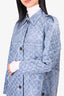 Louis Vuitton Blue Monogram Trench Size 36 (missing belt)