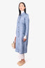 Louis Vuitton Blue Monogram Trench Size 36 (missing belt)