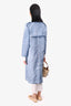 Louis Vuitton Blue Monogram Trench Size 36 (missing belt)