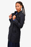 Burberry Navy Short Trench Size 6 (As Is)