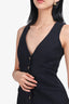 Smythe Black Wool Gold-Button Vest Size 2