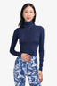 Alix NYC Navy Turtleneck Bodysuit Est. Size S