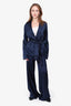 Sablyn Navy Silk Top and Pant Set Size XS