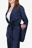 Sablyn Navy Silk Top and Pant Set Size XS