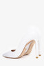 Stuart Weitzman White Leather Heels Size 7