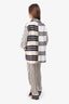 L'Academie White/Black Stripe Top and Pant Set Size XXS
