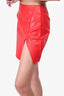Superdown Red Faux Leather Mini Skirt Size XX-Small With Tags