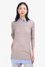 English Factory Beige Collared Sweater Dress Size XS