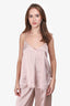Cami NYC Pink Silk Striped Tank Size XS