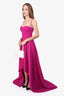 Greta Constantine Purple High-Low Gown Size XS