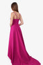 Greta Constantine Purple High-Low Gown Size XS