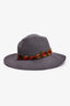 Maison Michel Grey Fedora Hat Size L