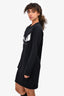 Fendi Black Monster Zip Pocket Dress Size 42