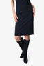 Theory Black Wool Pencil Skirt Size 00