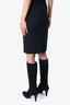 Theory Black Wool Pencil Skirt Size 00