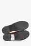 Miu Miu Brown/White Leather Penny Loafers Size 37