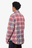 Moncler Red Plaid Down Jacket Size 5 Mens
