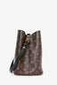 Louis Vuitton 2018 Monogram Canvas Black Leather Trimmed NéoNoé MM Bucket Bag