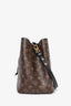 Louis Vuitton 2018 Monogram Canvas Black Leather Trimmed NéoNoé MM Bucket Bag