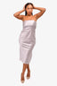 Samsoe Samsoe Grey Satin Sleeveless 'Saelina' Dress Size XS