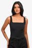 Samsoe Samsoe Black/Red Pinstripe 3 Piece Blazer/Short/Tank Set Size XS/XXS