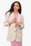 Samsoe Samsoe Beige 'Erika' Oversized Blazer Size XXS