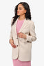 Samsoe Samsoe Beige 'Erika' Oversized Blazer Size XXS