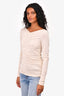 Samsoe Samsoe Beige Ruched 'Ulrika' Top Size XS